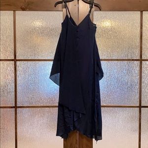 Navy Blue Maternity MIDI-Dress